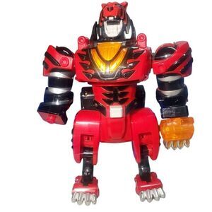 2007 Bandai Power Rangers Geki Juuken Megazord Jungle Figure MISSING A HAND.  Wo